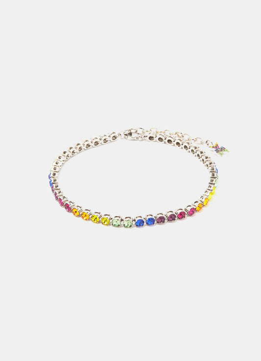 Rainbow Crystals Anklet