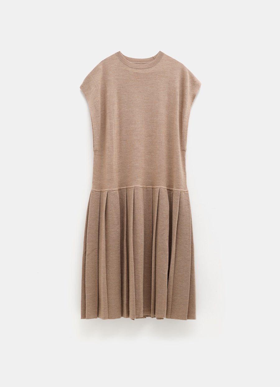 Pleat Shift Dress