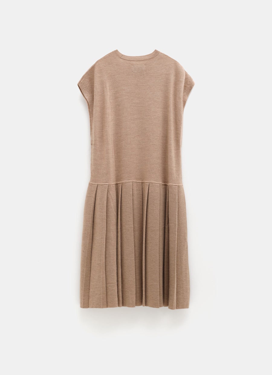 Pleat Shift Dress