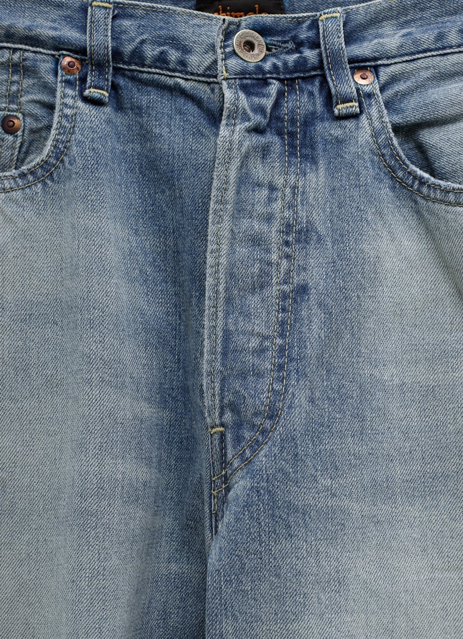 13.5oz Vintage Denim Wide Straight Cut