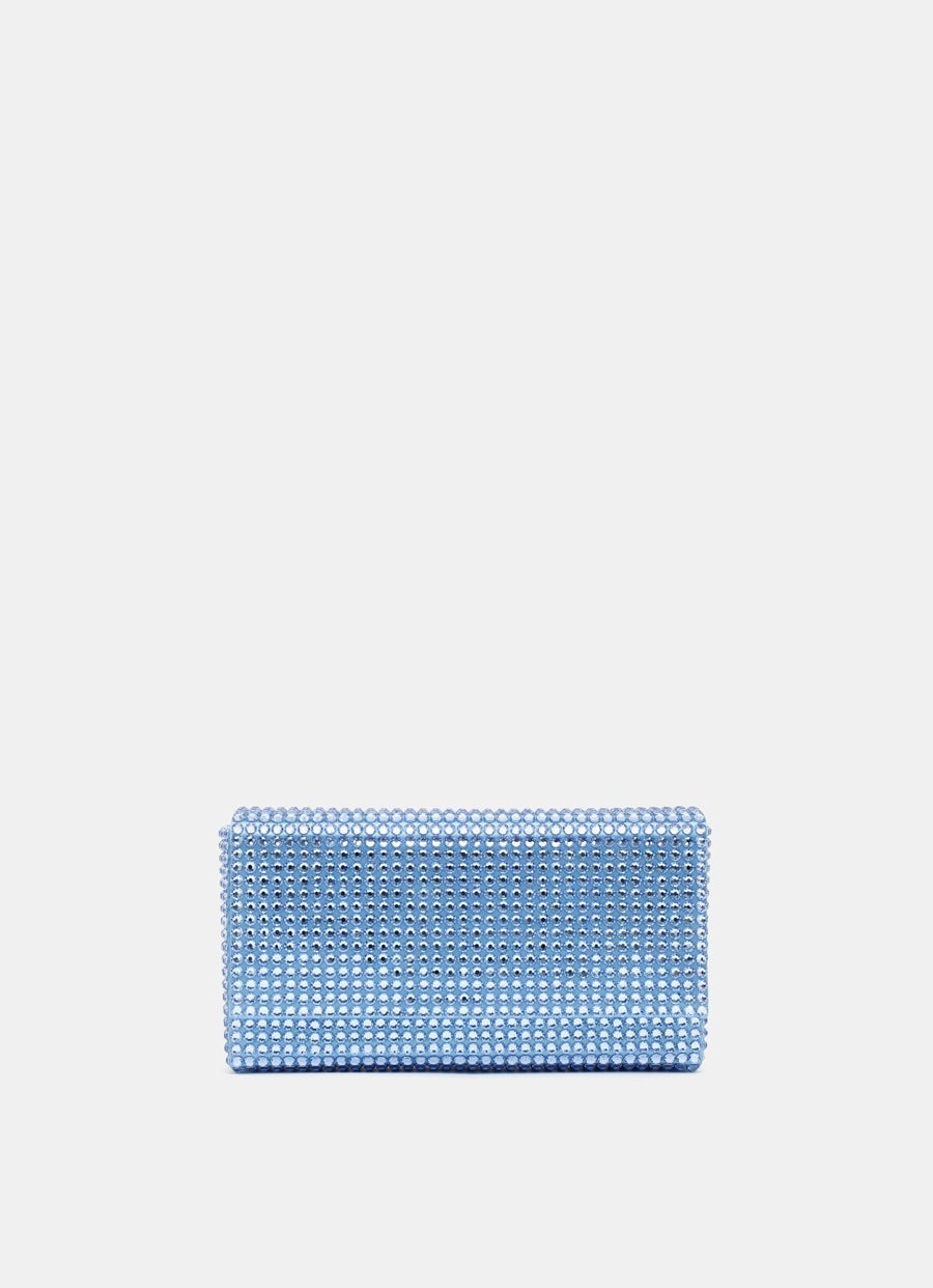 SuperAmini Paloma Clutch with Crystals