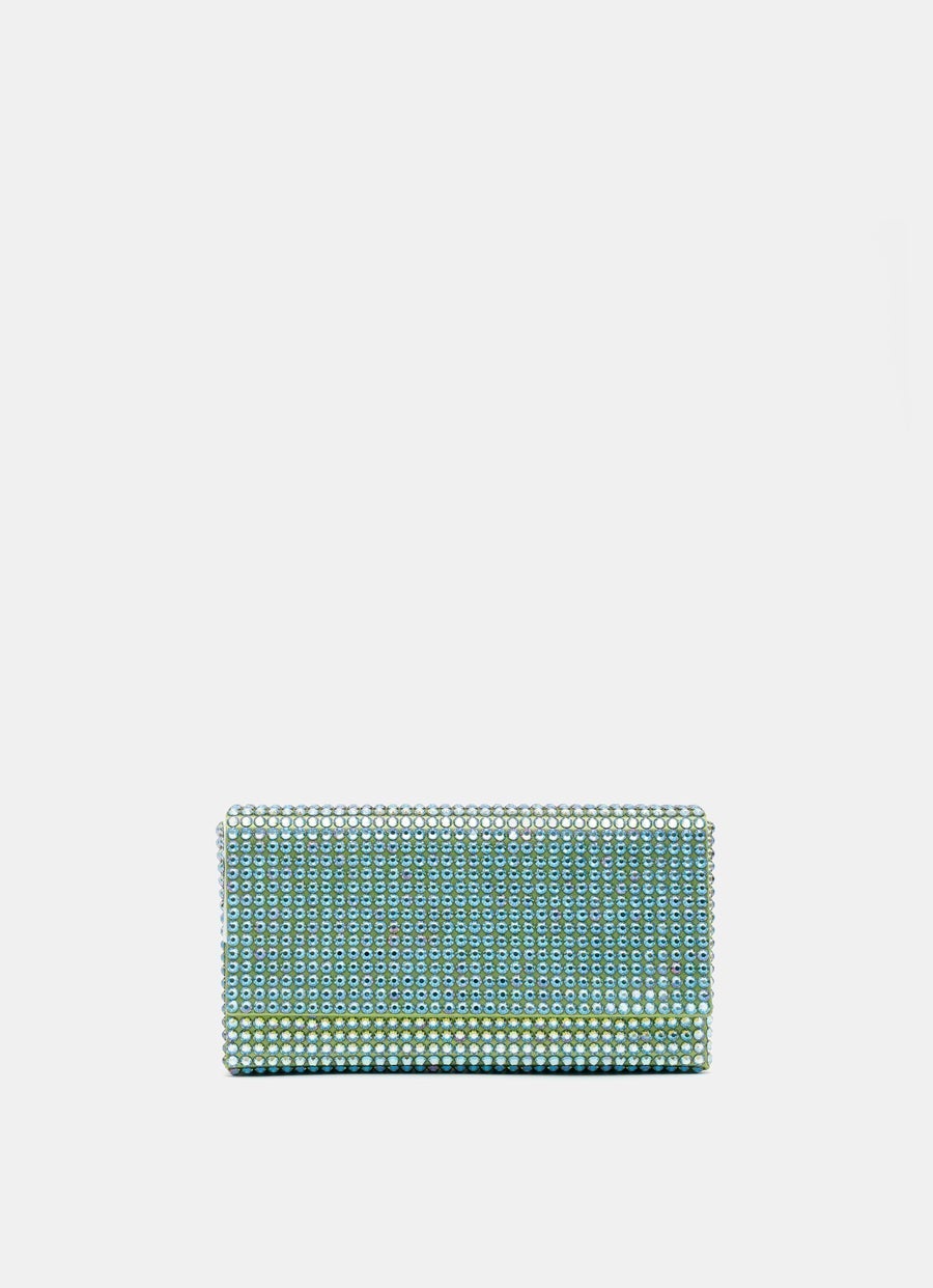 SuperAmini Paloma Clutch with Crystals