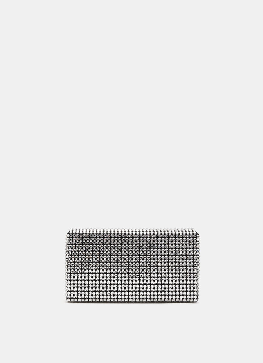 SuperAmini Paloma Clutch with Crystals