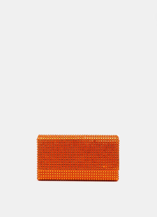 SuperAmini Paloma Clutch with Crystals