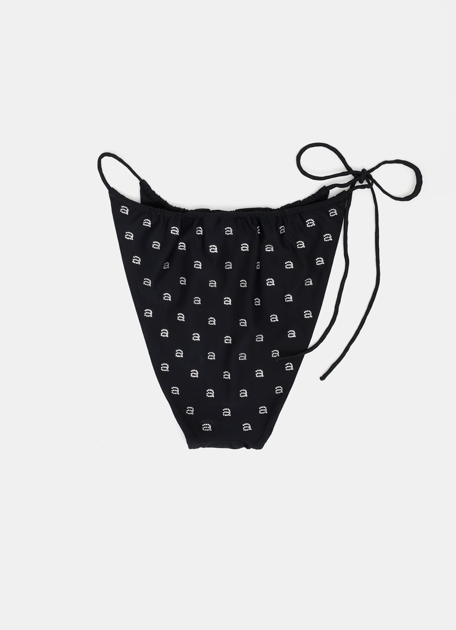 Hotfix String Bikini Bottom in Contour Swim