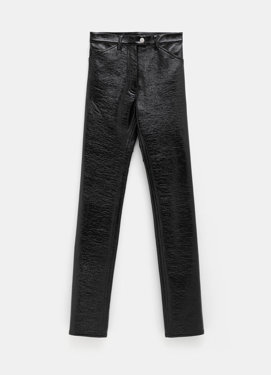 Vinyl Five Pockets Trousers