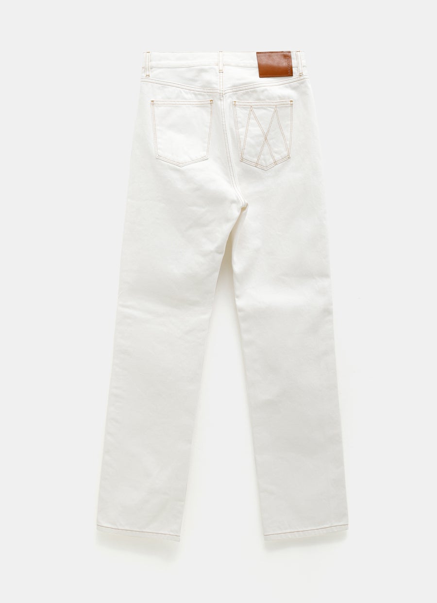 High-Waisted Straight Jeans