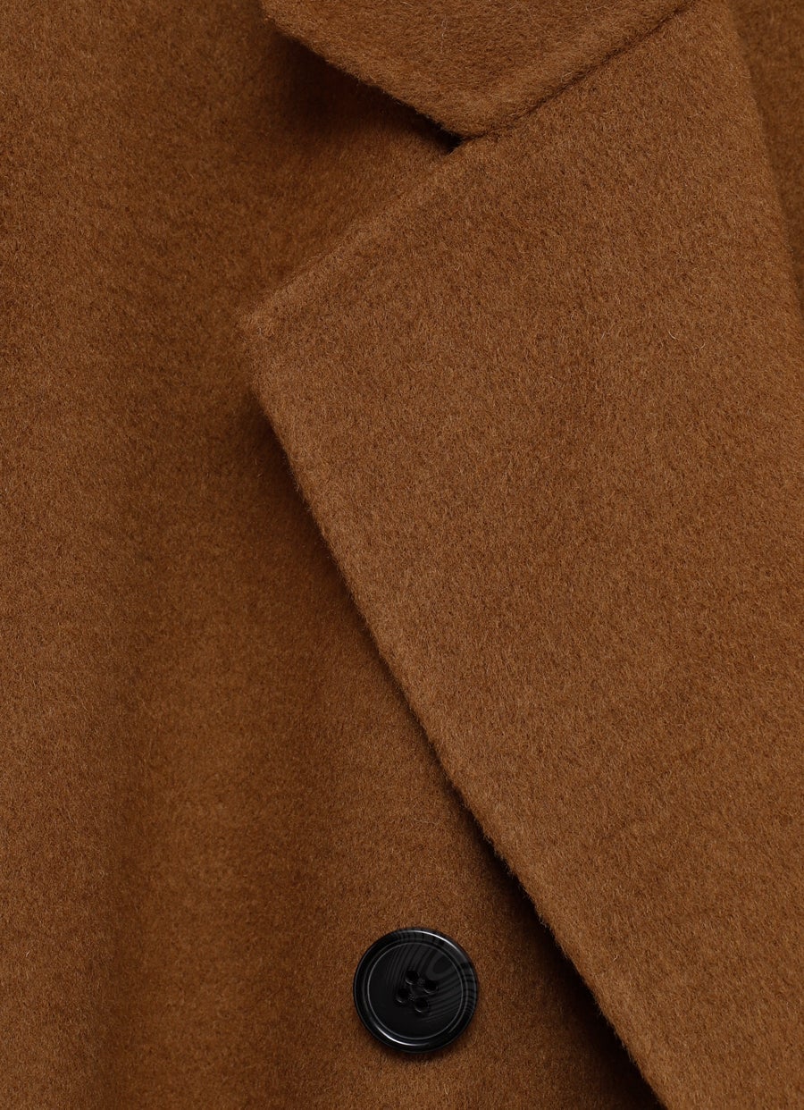 Long Wool Mix Coat