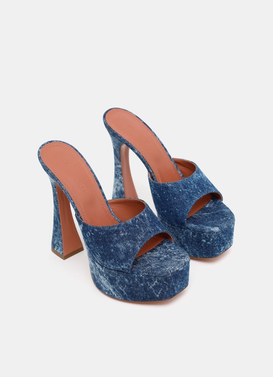 Dalida Denim Platform Sandal