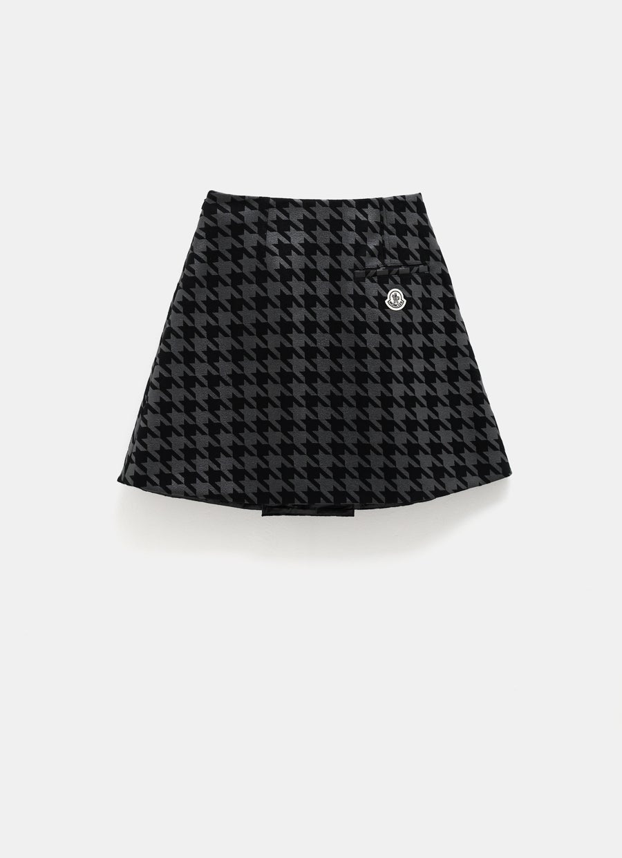 Houndstooth mini skirt