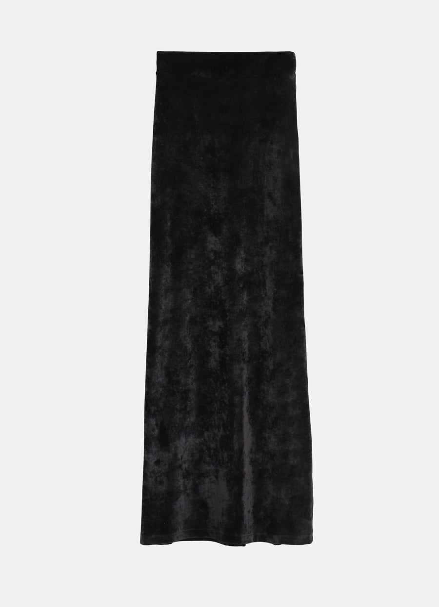 Maxi Skirt in Fluid Velvet Jersey