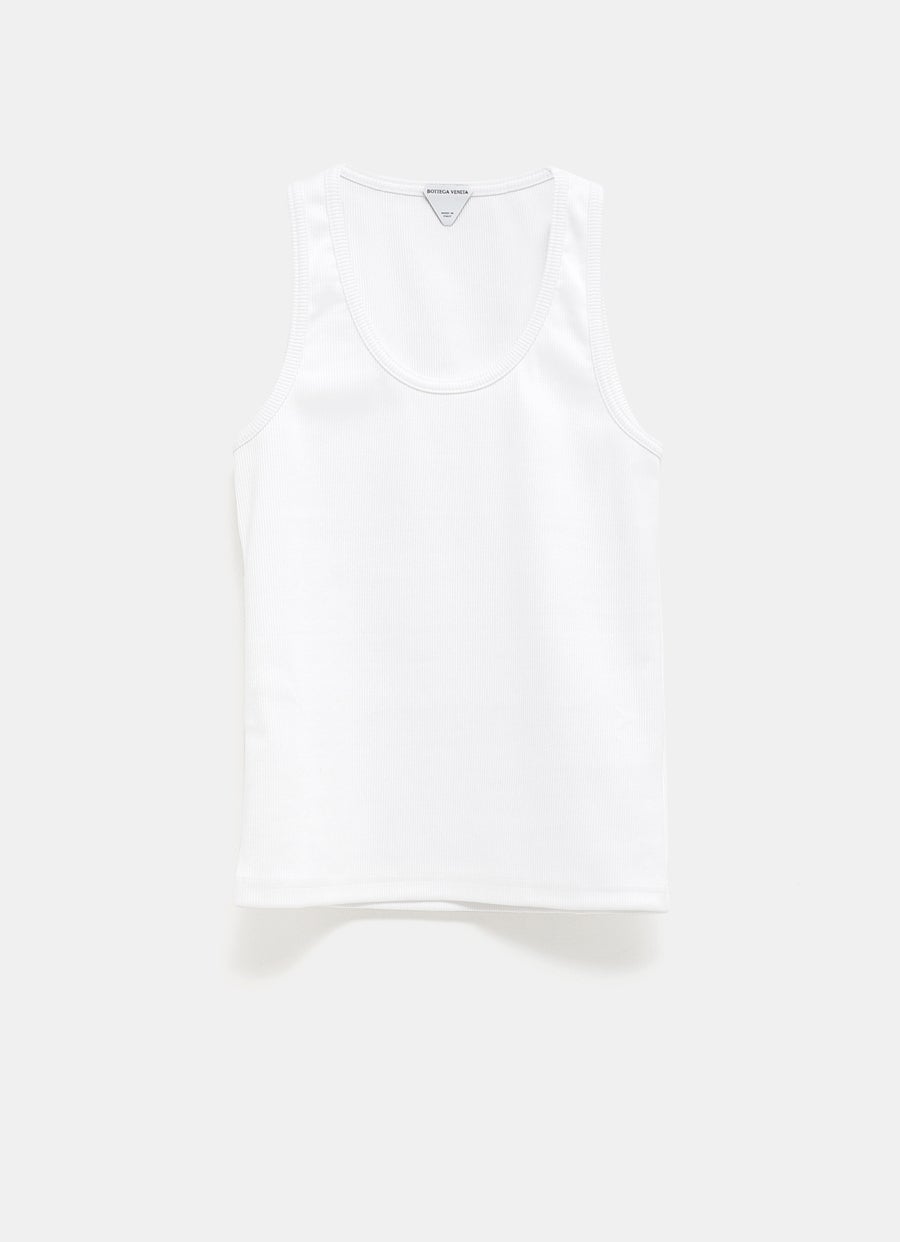 Stretch Rib Cotton Tank Top