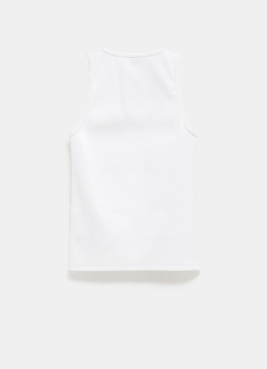 Stretch Rib Cotton Tank Top