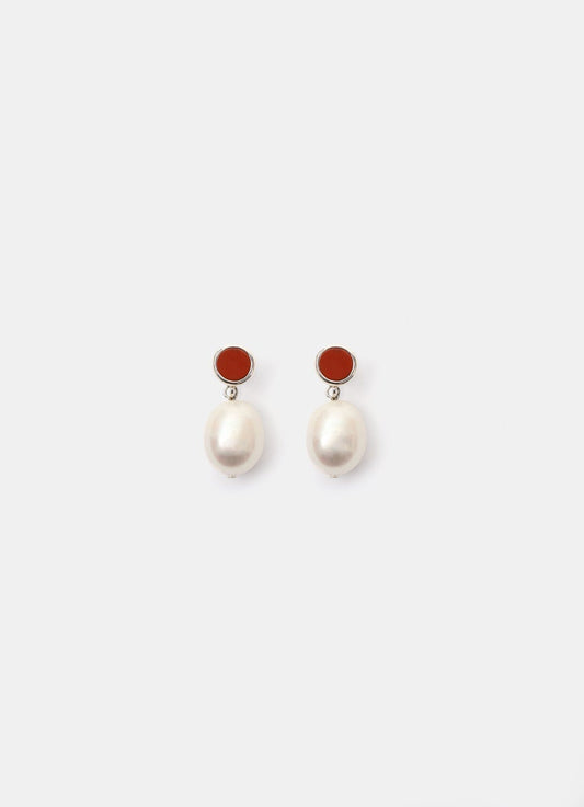 Neue Pearl Earrings in Jasper