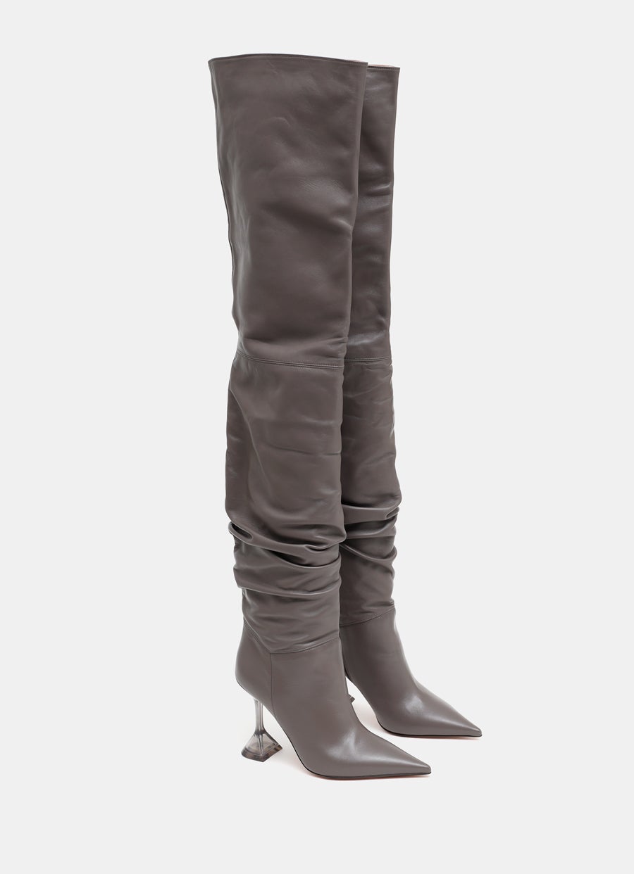 Olivia Thigh-High Leather Boots