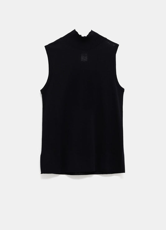 Seamless Sleeveless High Neck Top