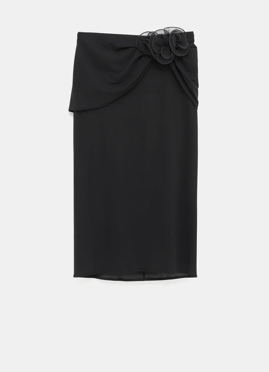 Waist Wrap Midi Skirt