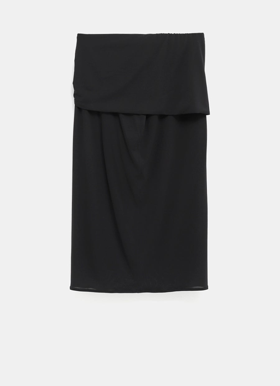 Waist Wrap Midi Skirt