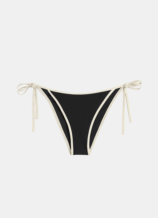 Stripe tie bikini bottoms