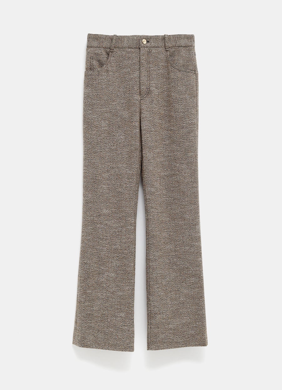 Cropped Bootcut Trousers with Marcie Signature