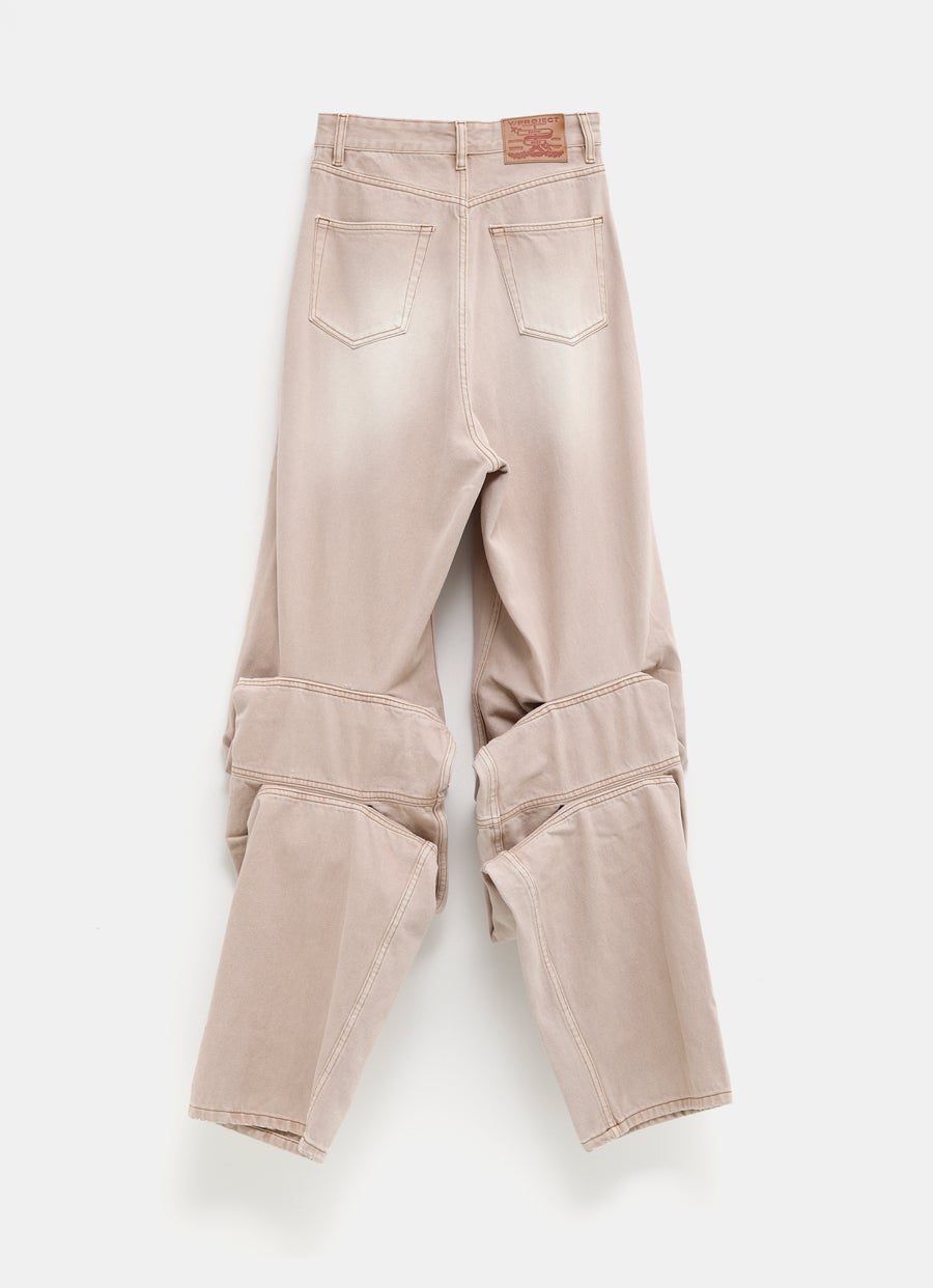 Draped Cuff Jeans