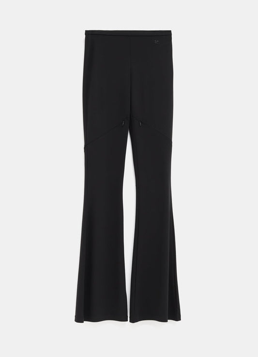 Ellipse Zipped Crepe Jersey Bootcut Pants