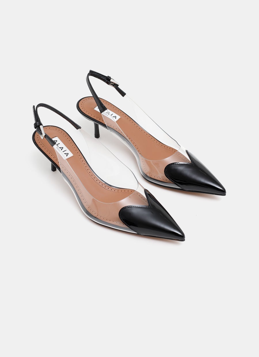 Le Coeur Slingbacks in Patent Lambskin