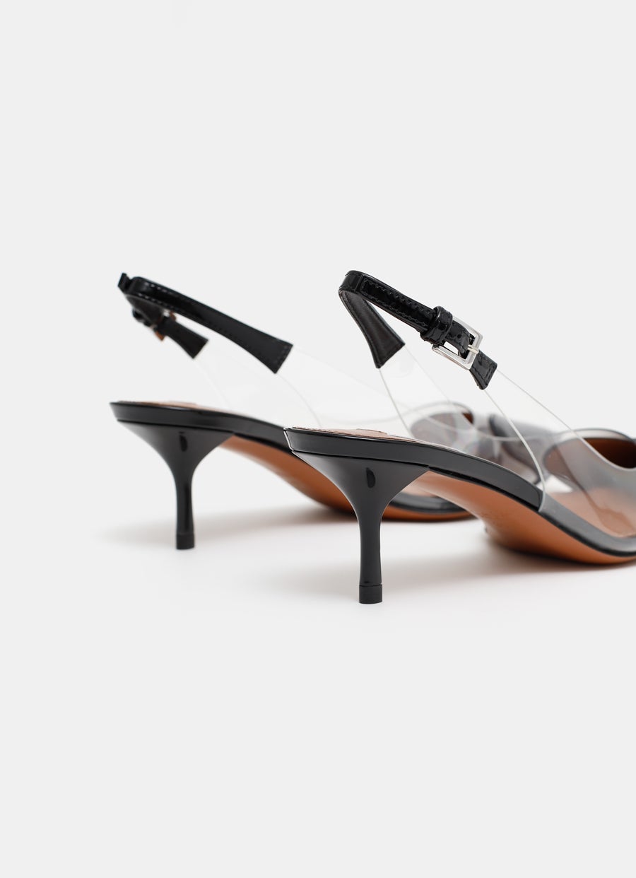 Le Coeur Slingbacks in Patent Lambskin