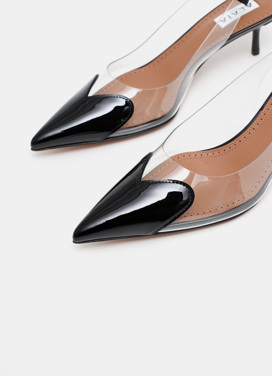 Le Coeur Slingbacks in Patent Lambskin