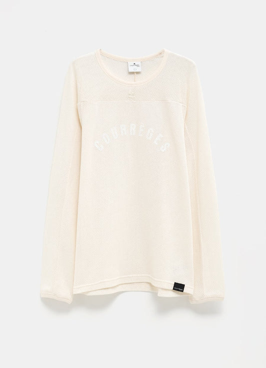 Baseball Printed Mesh L/S T-Shirt