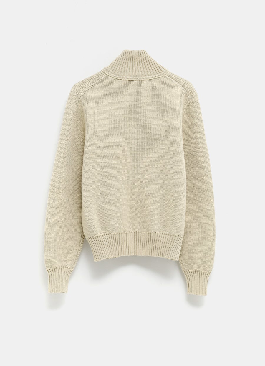 Wool Zip Sweater
