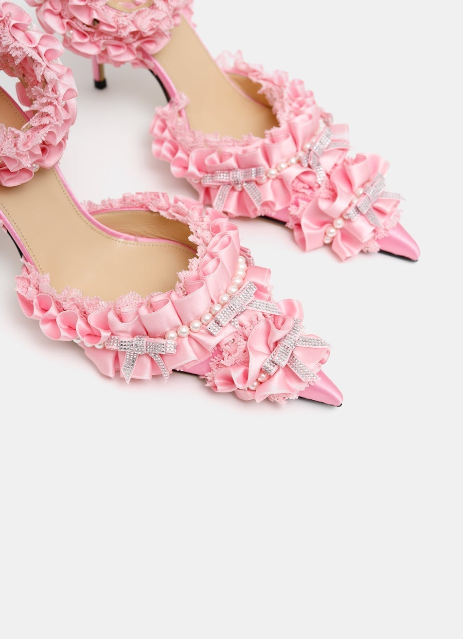 Beauty of Antoinette Satin Pumps