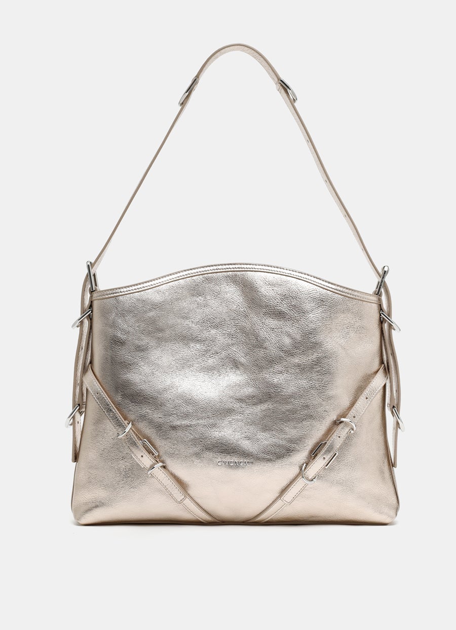 Medium Voyou Bag in Laminated Leather