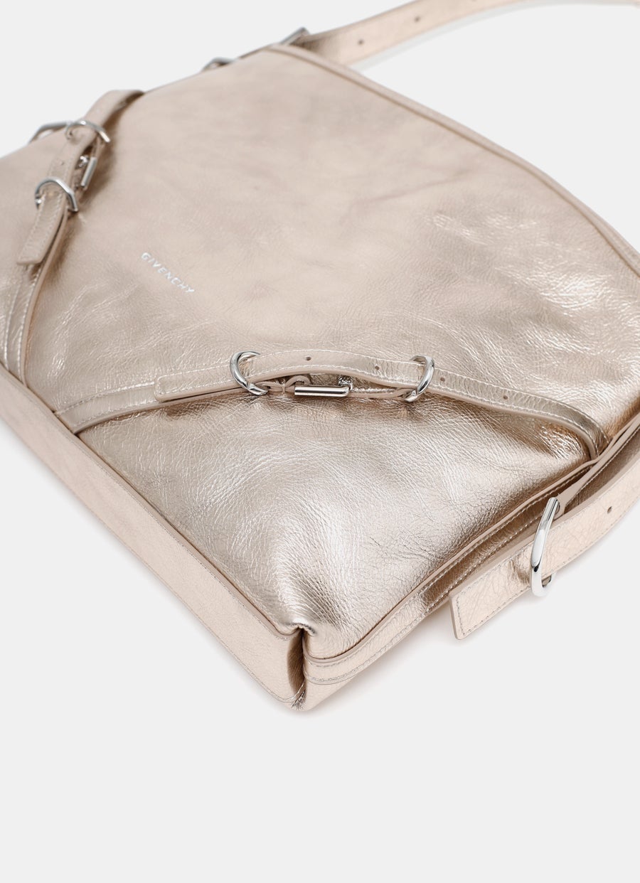 Medium Voyou Bag in Laminated Leather