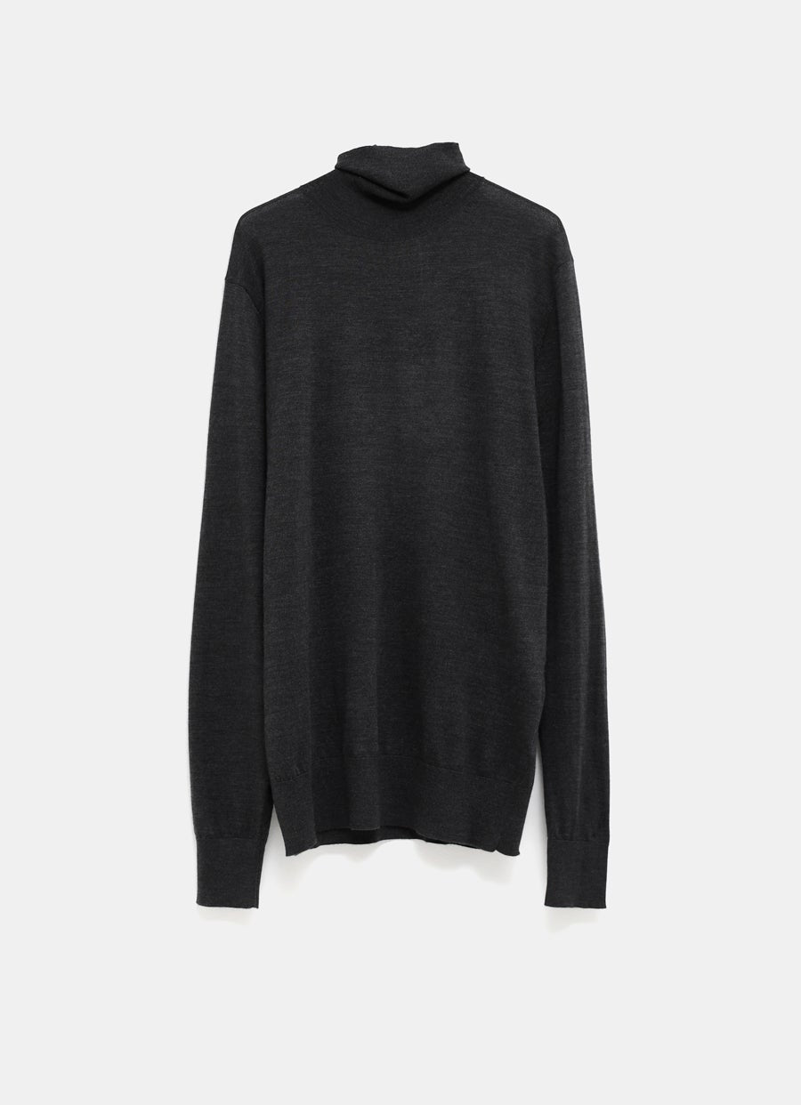 Turtleneck Sweater in Wool and Cashmere