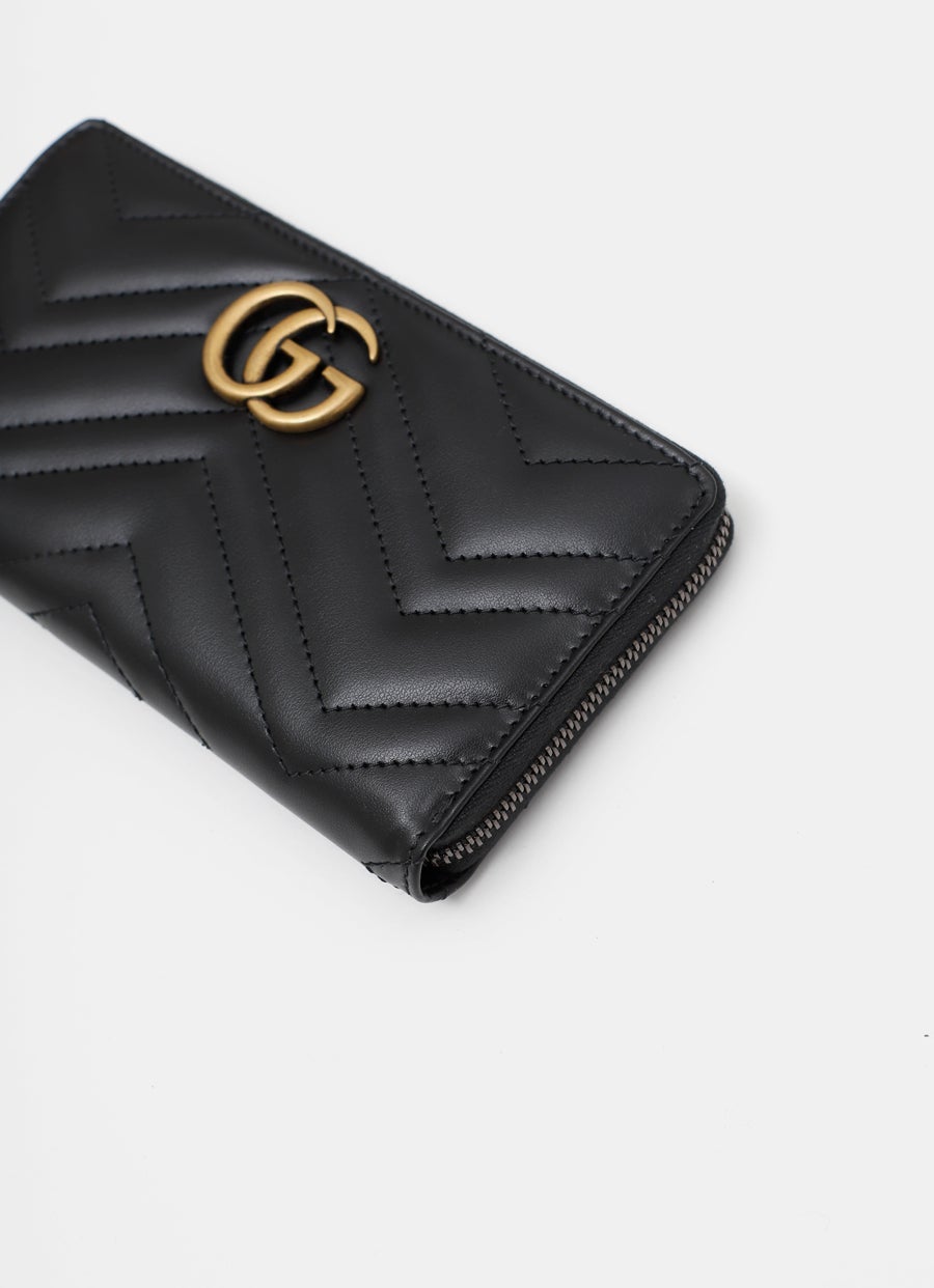 GG Marmont Zip Around Wallet