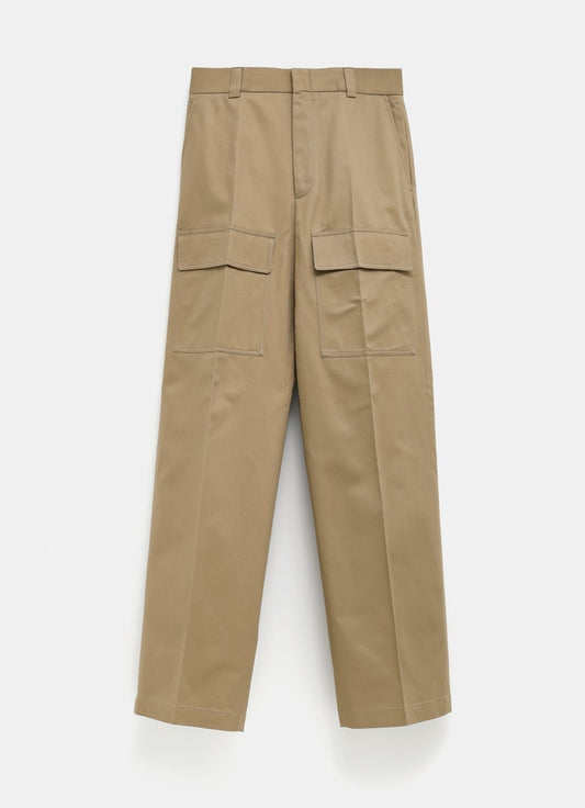 Cotton Wide Leg Cargo Pant