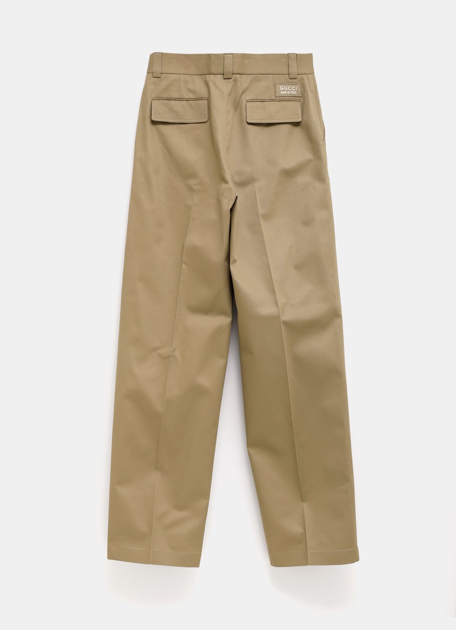 Cotton Wide Leg Cargo Pant