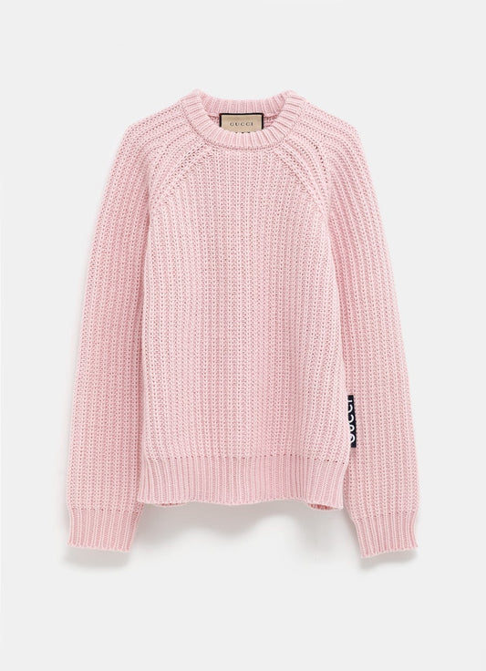 Extra Fine Wool Sweater with Gucci Label