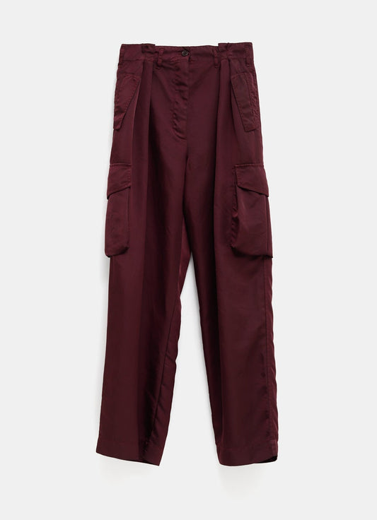 Nylon Gabardine Cargo Trousers