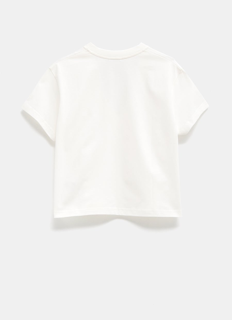 V-Neck Cropped T-Shirt