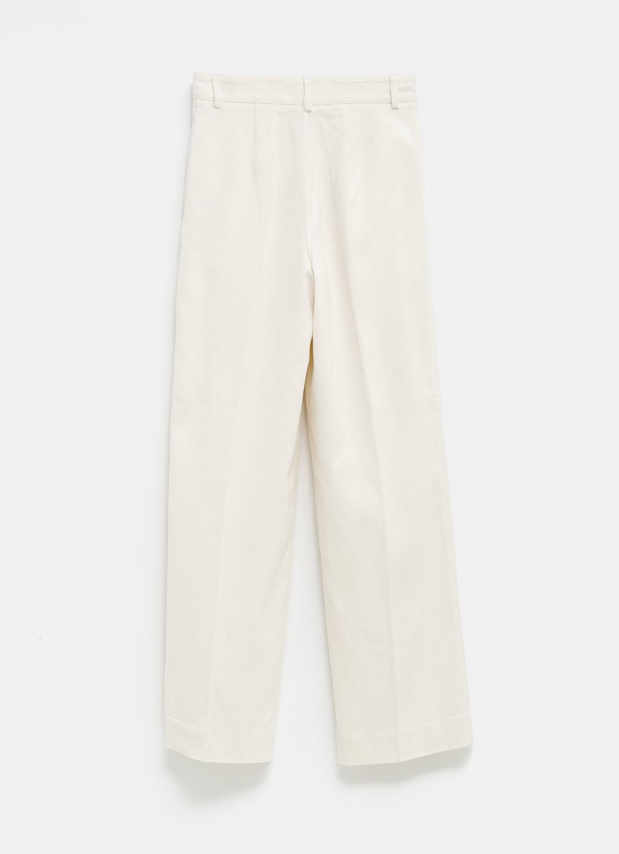 Silk Cotton Corduroy Trousers