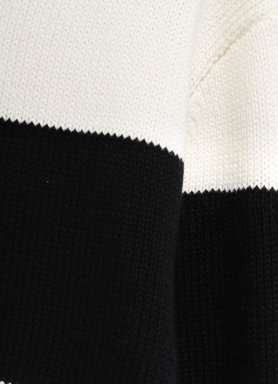 Contrast-Stripe Knit