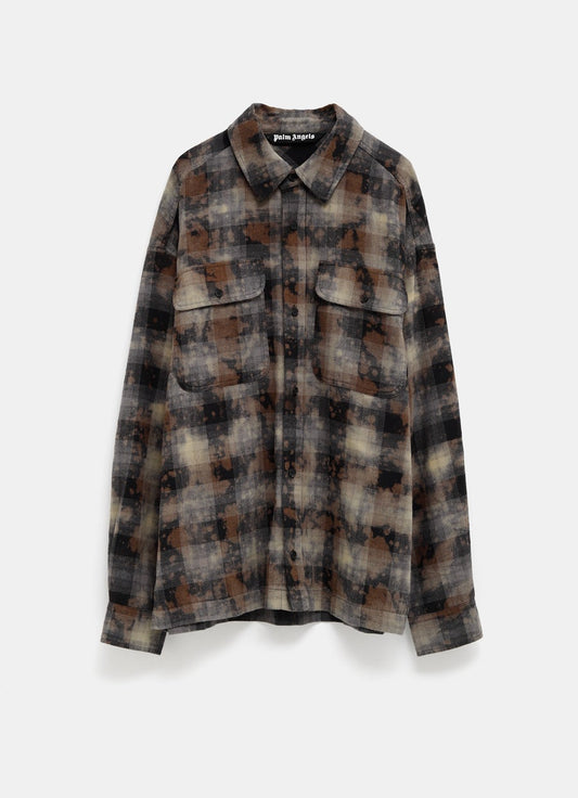 Checked Shirt with Logo