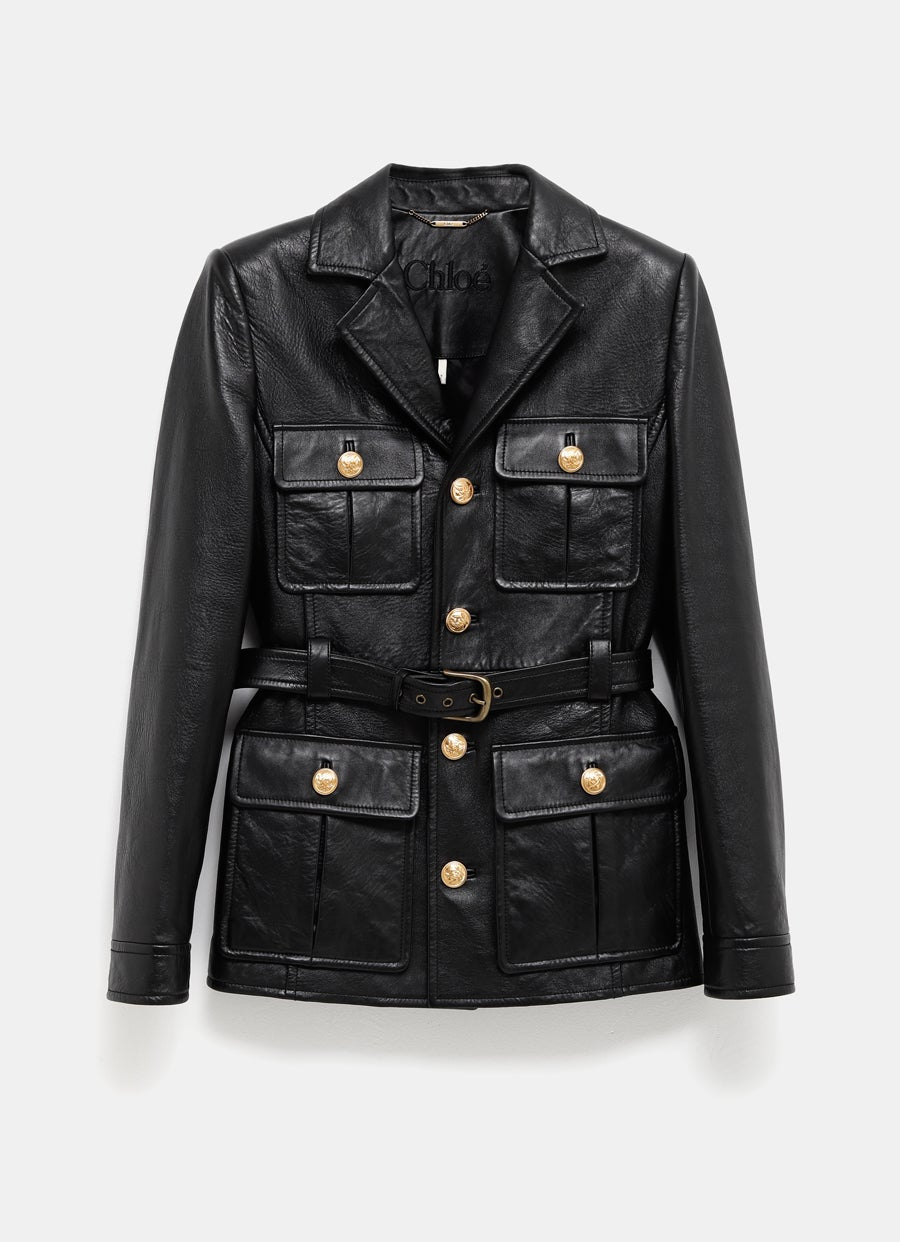 Utilitarian Jacket in Leather