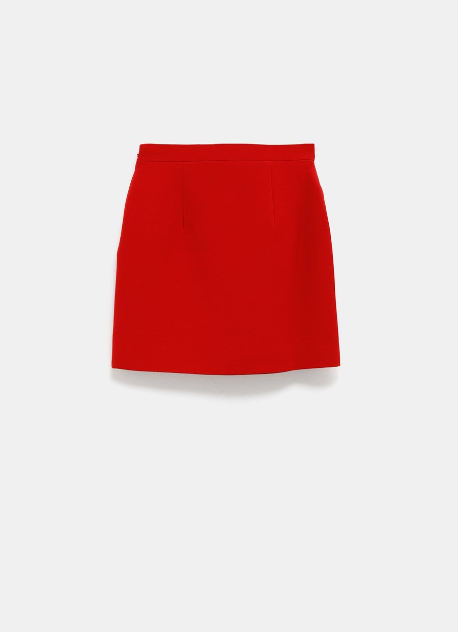 Wool Mini Skirt