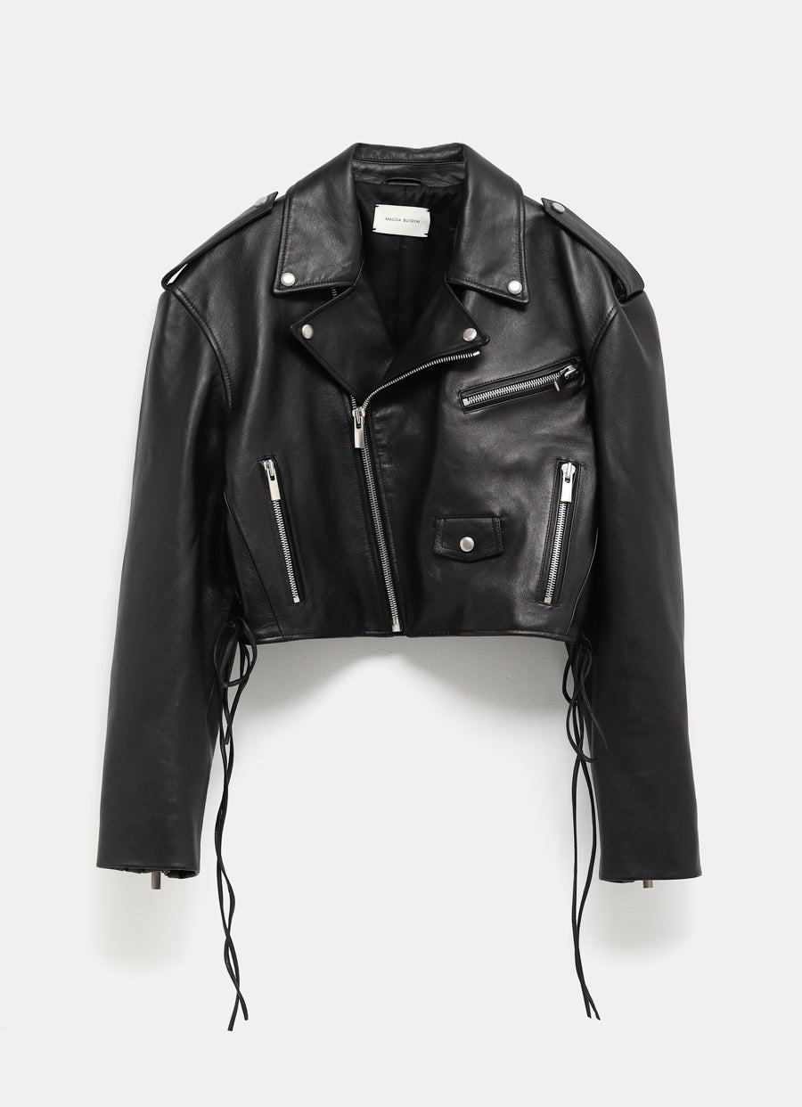 Cropped Biker Jacket