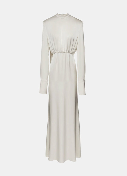 Silk Round Neck Gown