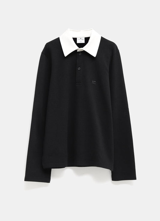Contrasting Cotton Polo Shirt