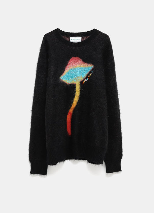 Rainbow Mushroom Mohair Jumper